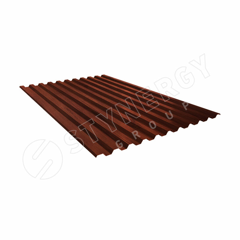 Профнастил С21 SteelArt® Дуб античный 3D 0.45 A(цена за м.кв)