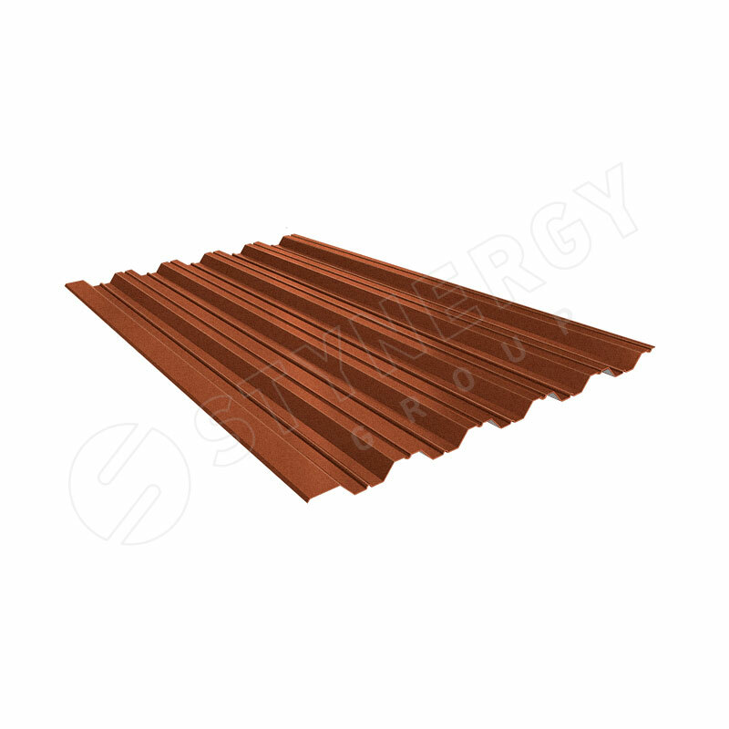 Профнастил НС35 CORUNDUM50® матовый RAL 8004 (медно-коричневый) 0.50 A(цена за м.кв)