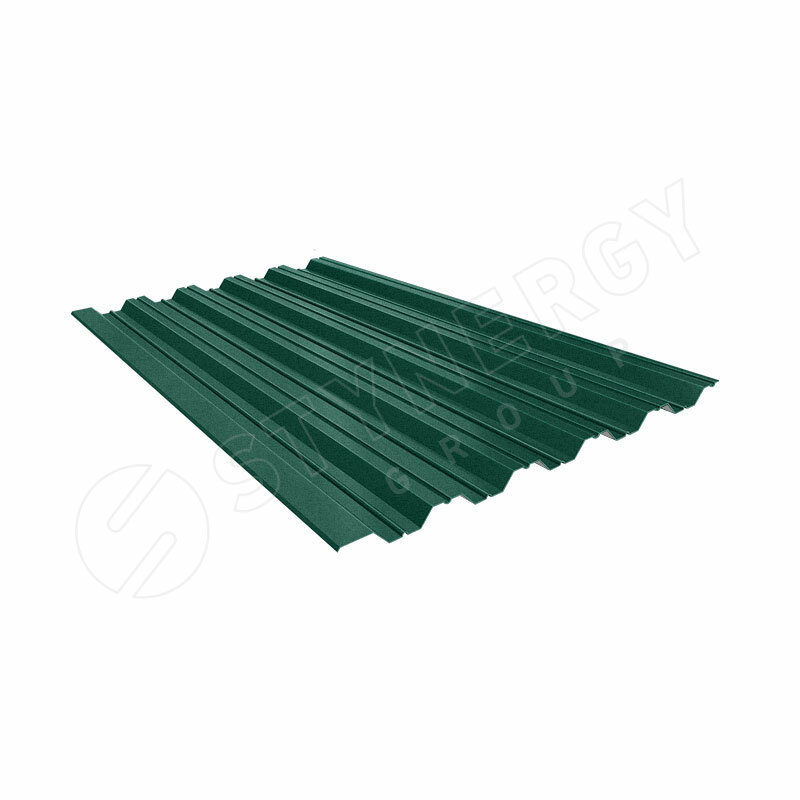 Профнастил НС35 GRAPHITE45® RAL 6005 (зелёный мох) 0.45 A(цена за м.кв)